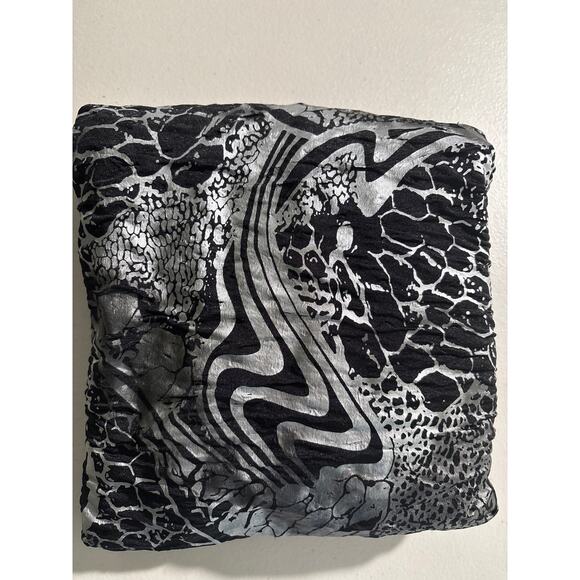 Michael Tyler Women's Size Large Black Animal Print Abstract Casual Office Dress - Picture 7 of 10